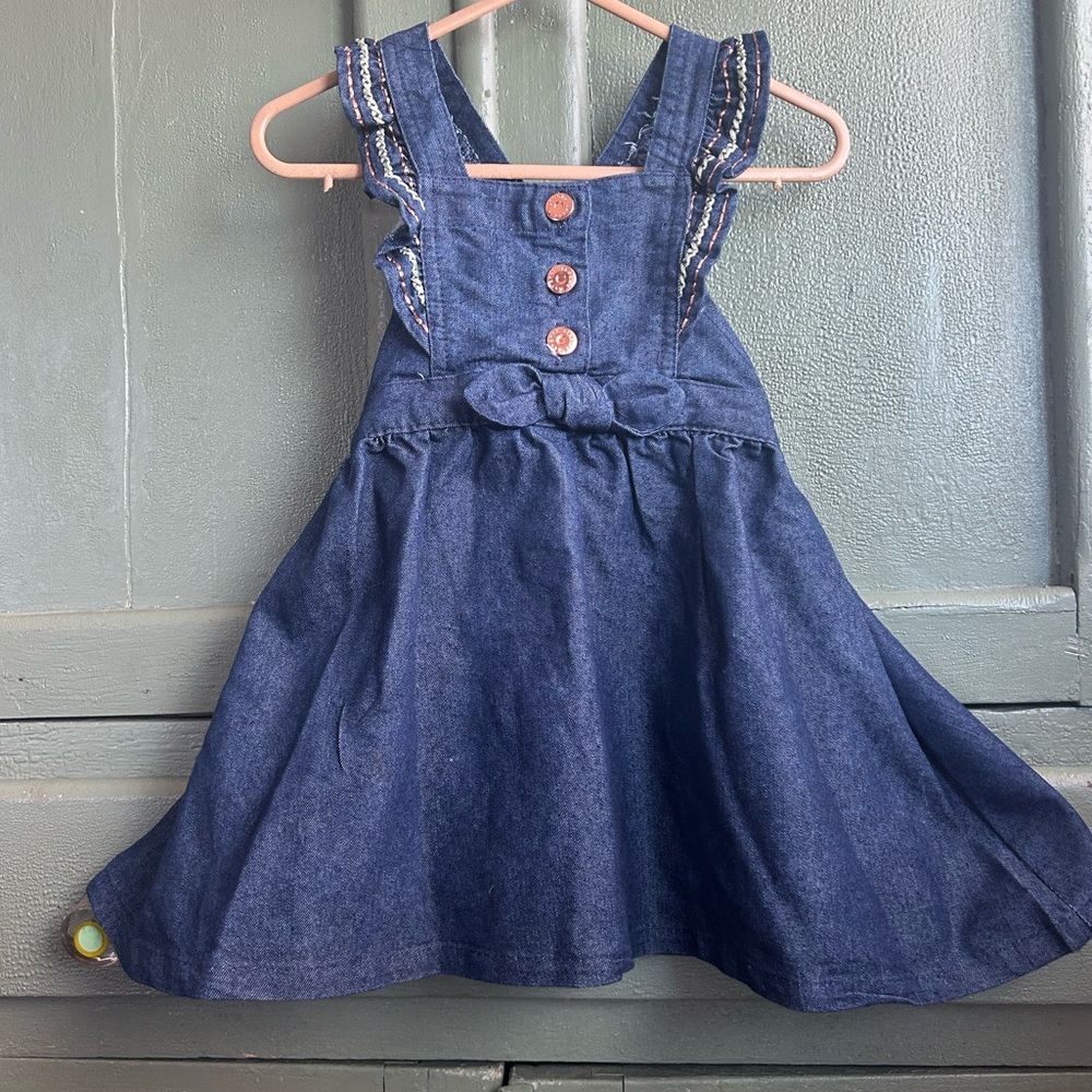 NWT Denim jumper dress